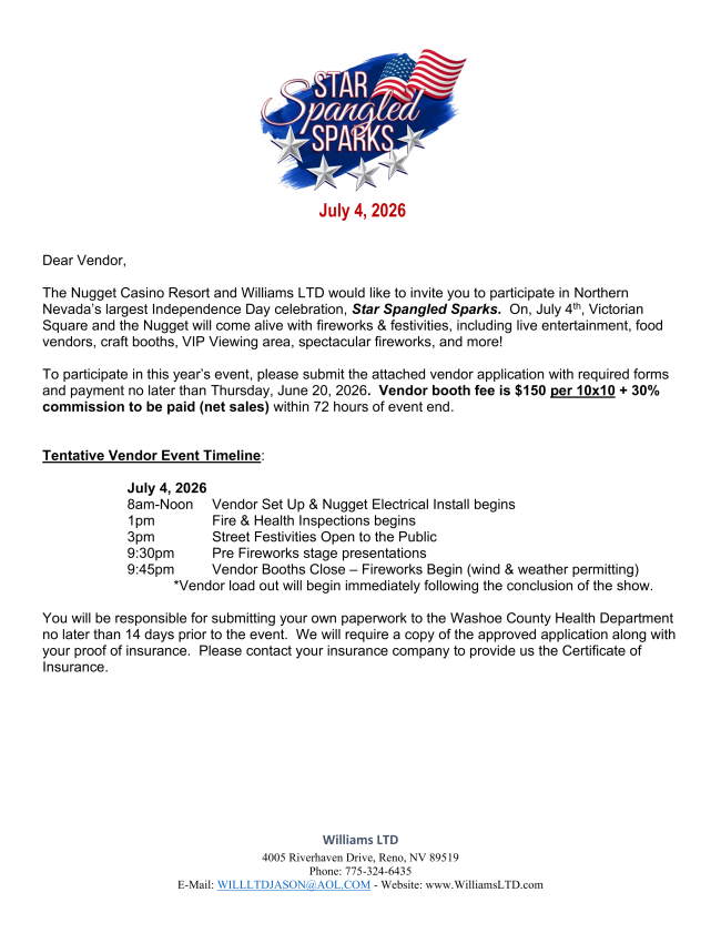 10a SSS Food Vendor Packet 2026