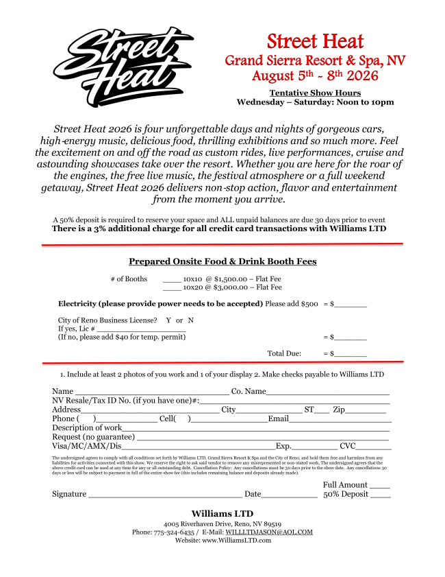 15 Street Heat GSR FOOD 2026 APP